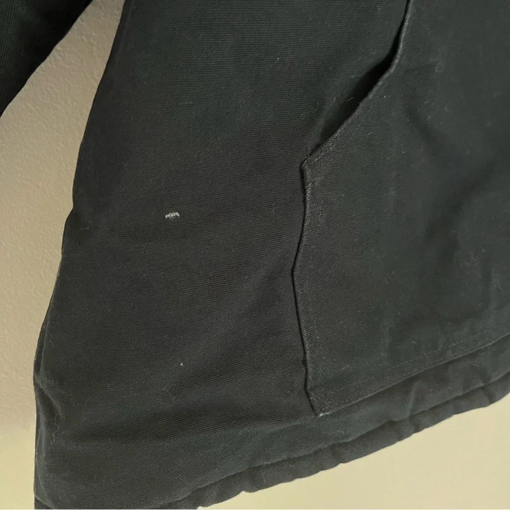 Carhartt‎ Men’s Quilted Winter Duck Coat Navy Blue Size 3XL Logo Patch